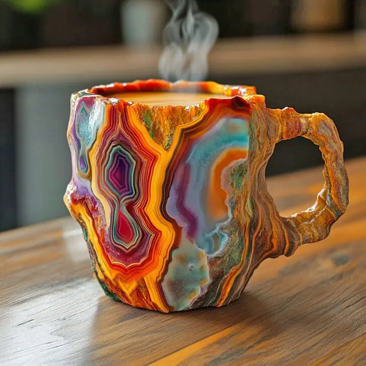 Mineral Glass Coffee Mugs