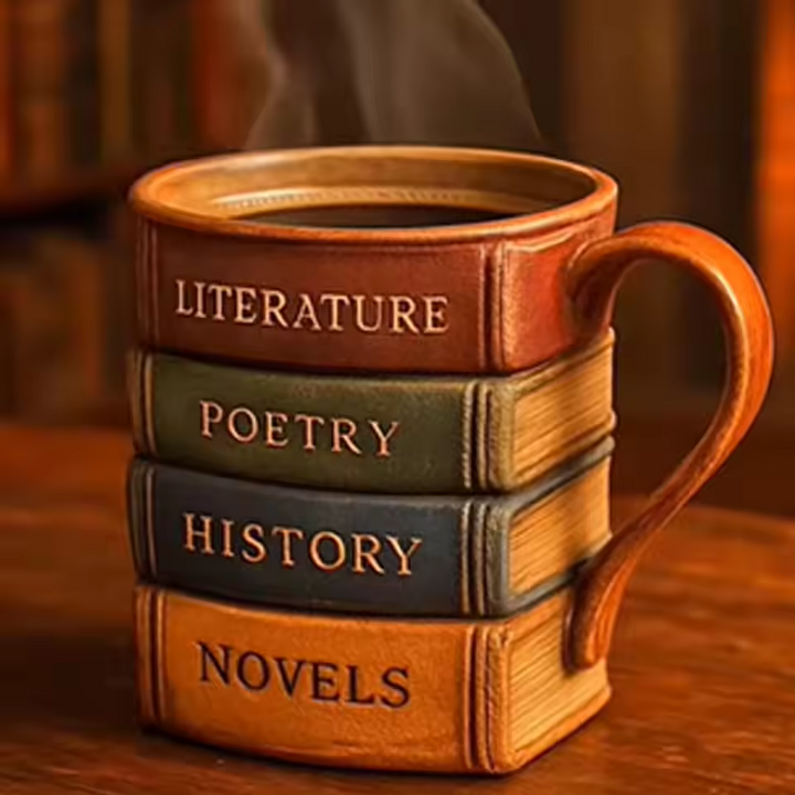 Book Lover – Handmade 3D Coffee Mug
