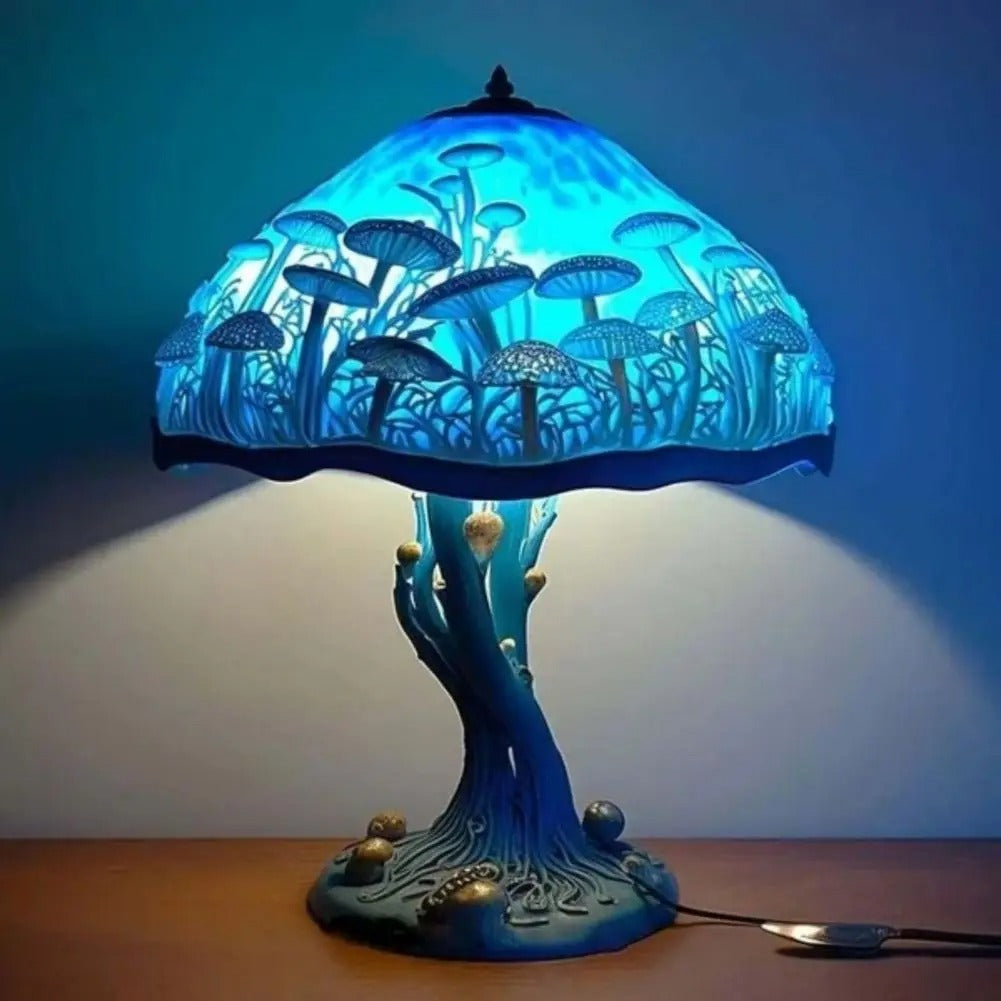 BLUEAURA | Blue desk lamp with a mystical vibe